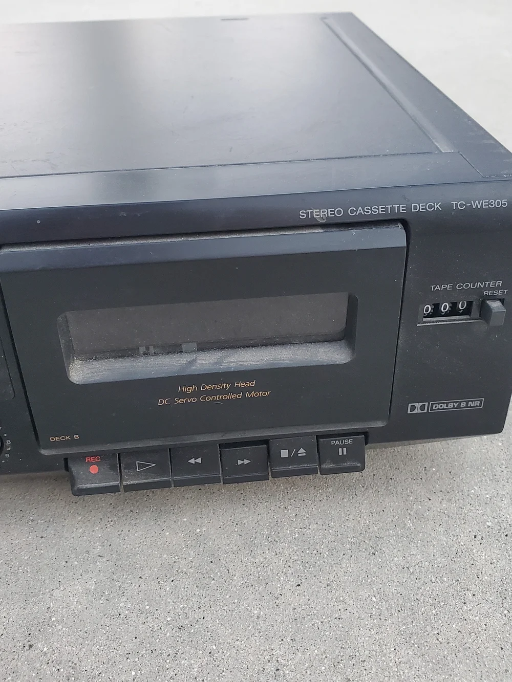 Vintage Sony Stereo Cassette Deck TC-WE305 Dual UNTESTED For Parts Only Used